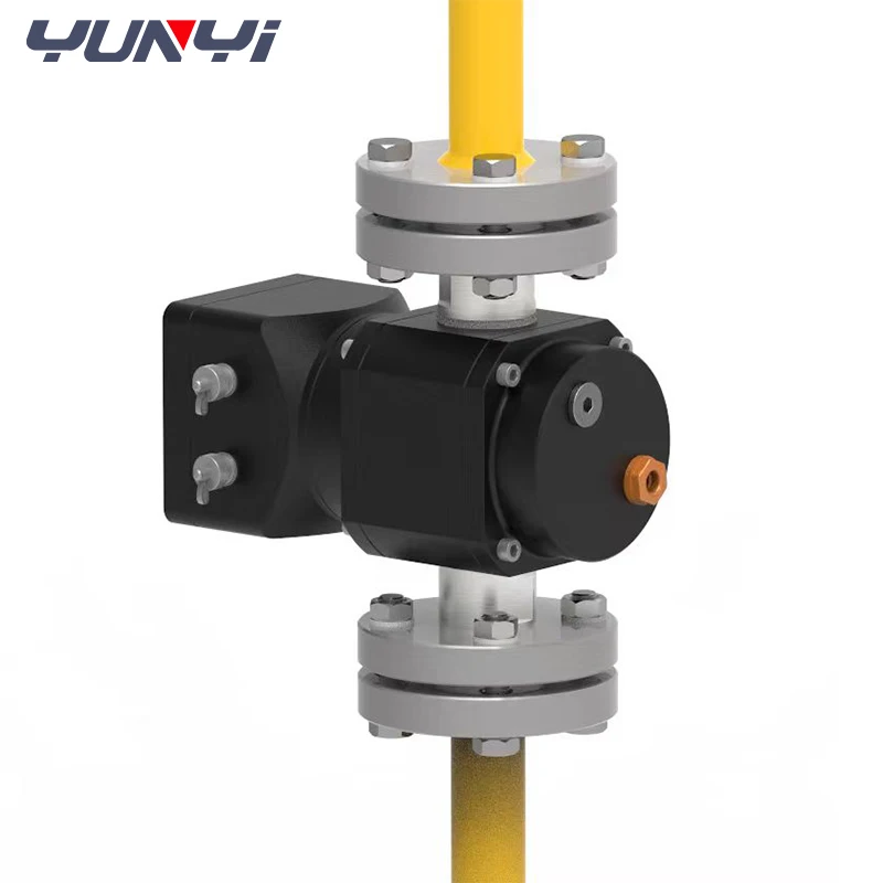 Yunyi Intelligent Digital Hart Flowmeter High Precision Natural Gas Liquefied Carbon Roots Meter LCD for Air Water Oil-OEM
