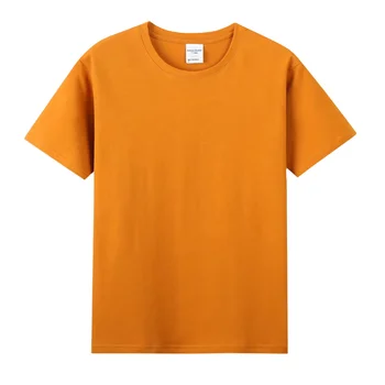 Custom Logo Tee Shirt Manufacturer 230gsm Combed Cotton Tshirt Embroidery Printing Unisex Blank Plain Men's T Shirt