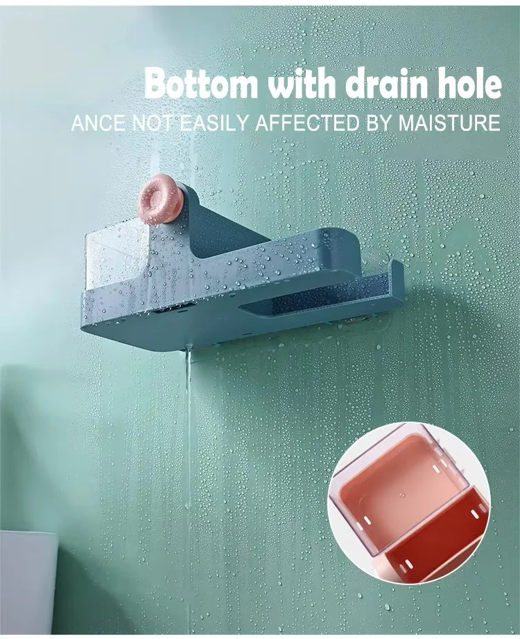 Multifunctional Bathroom Wall Rack No-punch Holder Plastic Hair Dryer Storage Stande manufacture