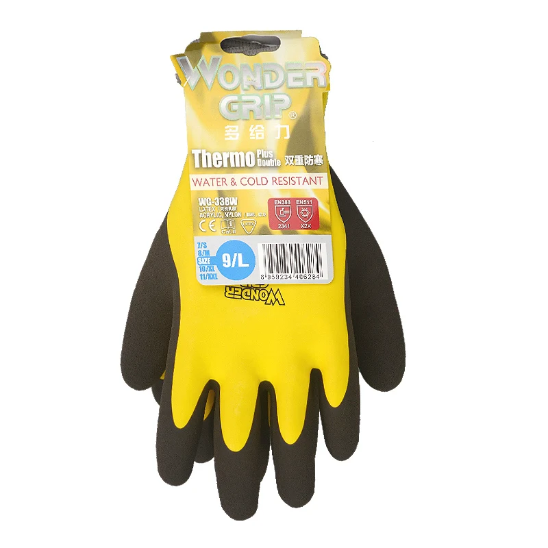 Pack of 12 - Wonder Grip WG-538 Freeze Flex Plus 13-Gauge Nitrile Coated  Gloves - First Place Supply
