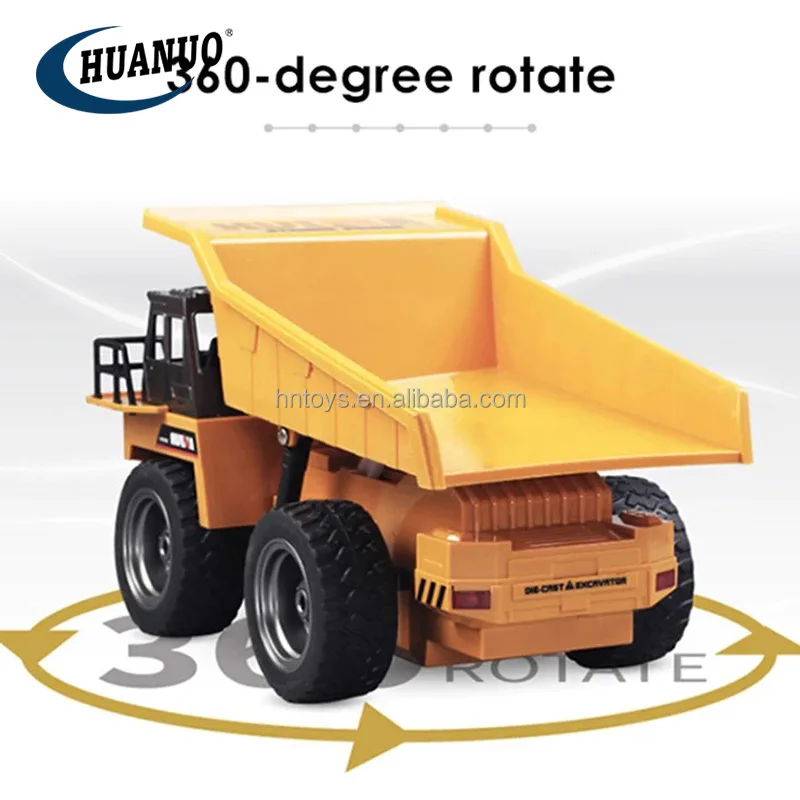 1/24 9CH 4WD Alloy Rc Dump Truck 2.4GHz Diecast Rc Tipper Selfdischarging Truck Engineering Vehicle Model