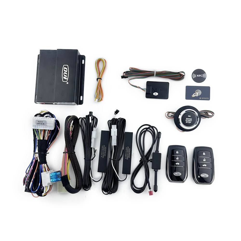 Auto Electronics PKE Passive Keyless Entry Car DC12V Car Alarm Remote Start System Universal
