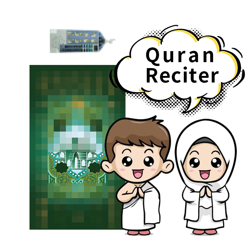 Muslim Gift Prayer Set Russian Language 100*60cm Smart Toys Electronic Educational Prayer Rug for Muslim Shia