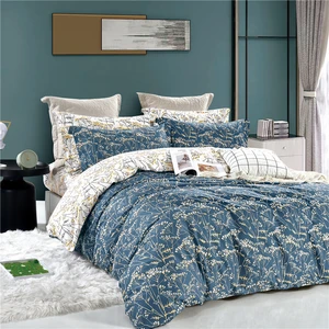 KOSMOS Wholesale Quilt Cover Stylish Printing Hotel Bed Sheets Set Luxury king Size Bed Linen Duvet Cover Bed Sheet Bedding