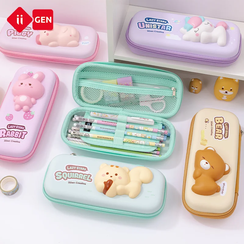 Stationery Pencil Box Wholesale Cute Students Pencil Case Double