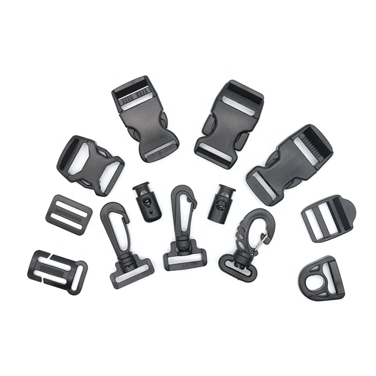 Lot De 30 Boucles Plastique à Dégagement Uxcell – 10 Mm – Noir – Pour Sangles Et Courroies