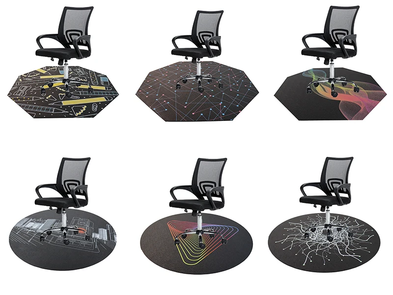 Factory Wholesale Modern PVC Washable Chair Mat for Hair Stylist Barber Shop Non-Slip Home Use details