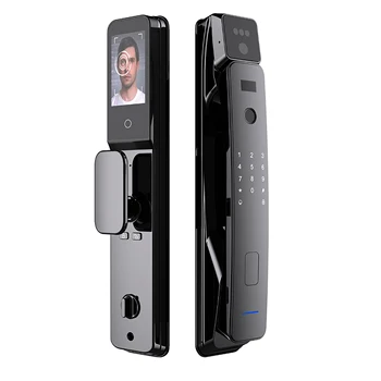 Fully Automatic 3D Face Recognition Smart Door Lock Tuya APP Wifi Smart Lock,Digital Biometric Fingerprint Door Lock