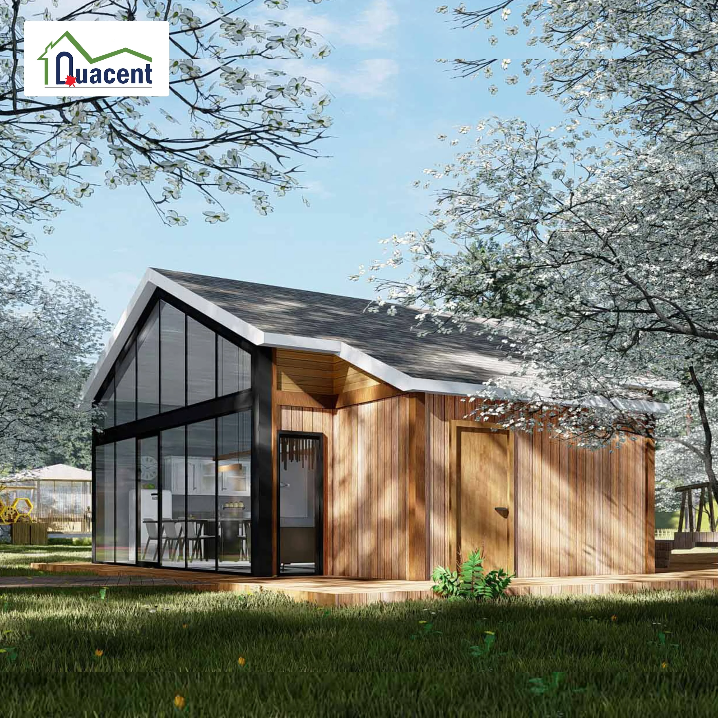 Quacent New Design Modern Prefabricated Villa Holiday House Accommodation Prefab Garden Office