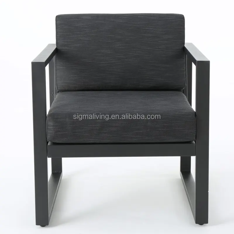 Outdoor furniture sofa set garden metal furniture patio aluminum sofa set with cushion