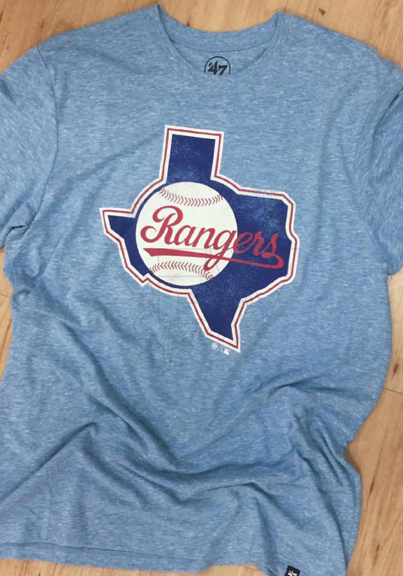 Texas Rangers Soft As A Grape Toddler Cooperstown Collection Shutout  T-Shirt - Light Blue