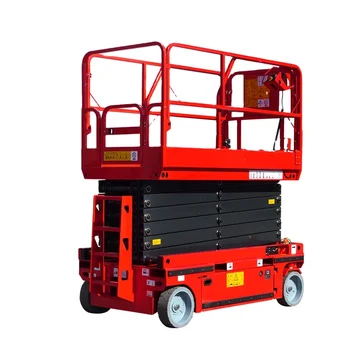 Factory Supply CE Aerial Work 12m Battery Powered Electric Hydraulic Mobile Self Propelled Scissor Lift for Aerial Work