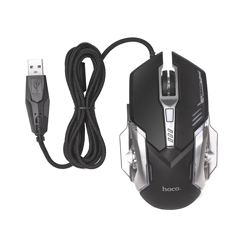 Hoco GM12 Wired Gaming Keyboard Mouse Combo LED RGB Backlit Gaming Keyboard with Gaming Mouse