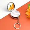 3-Compartment Round Pill Box+ Keychain