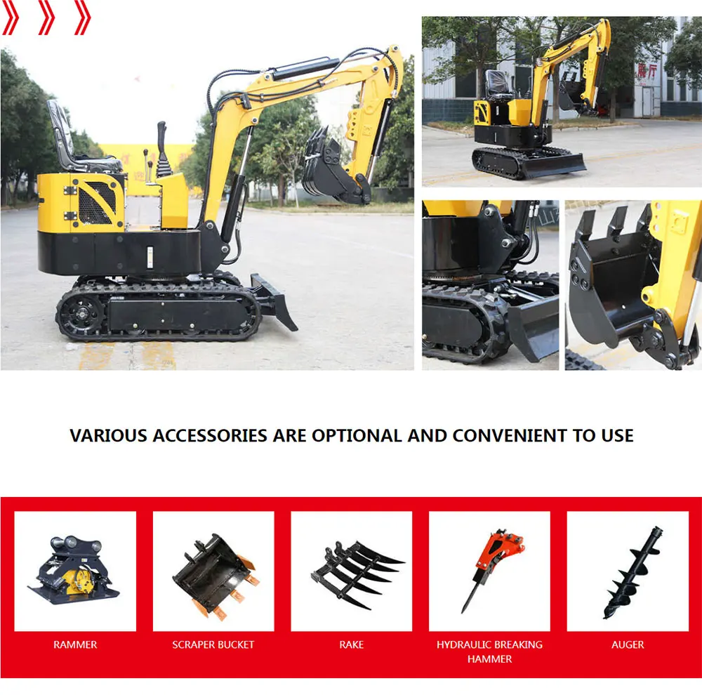 China Digger Hydraulic Diesel Household Small Excavators Digging
