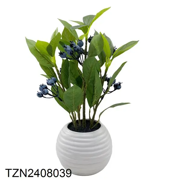 Tizen Nearly Natural Apple Tree Factory WholesaleArtificial Lemon Tree Green Potted Plants with Pots