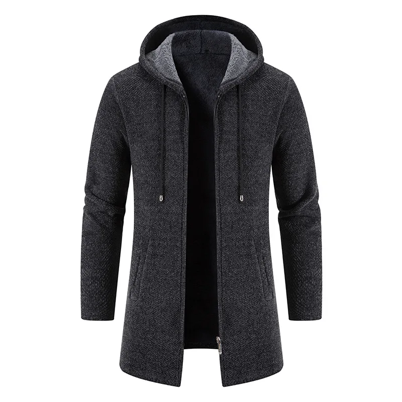 Hot Selg Long Sleeve Wholesale Warm Jacket Coat Windbreaker warm jacket for men Plus Size collar cardigan sweater_voghion.com