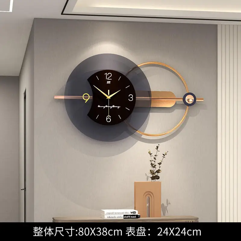 Wall Clock Gold Design Wholesale Cheap Nordic Big Watch Metal Large Metal Modern Decorative Digital Luxury Home Decor Wall Clock