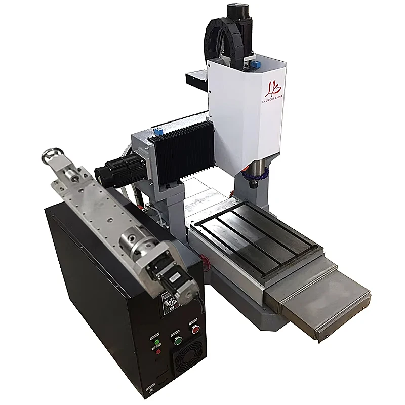 CNC Router Machine LY 2.2KW 4 Axis Metal Engraving with Mach3