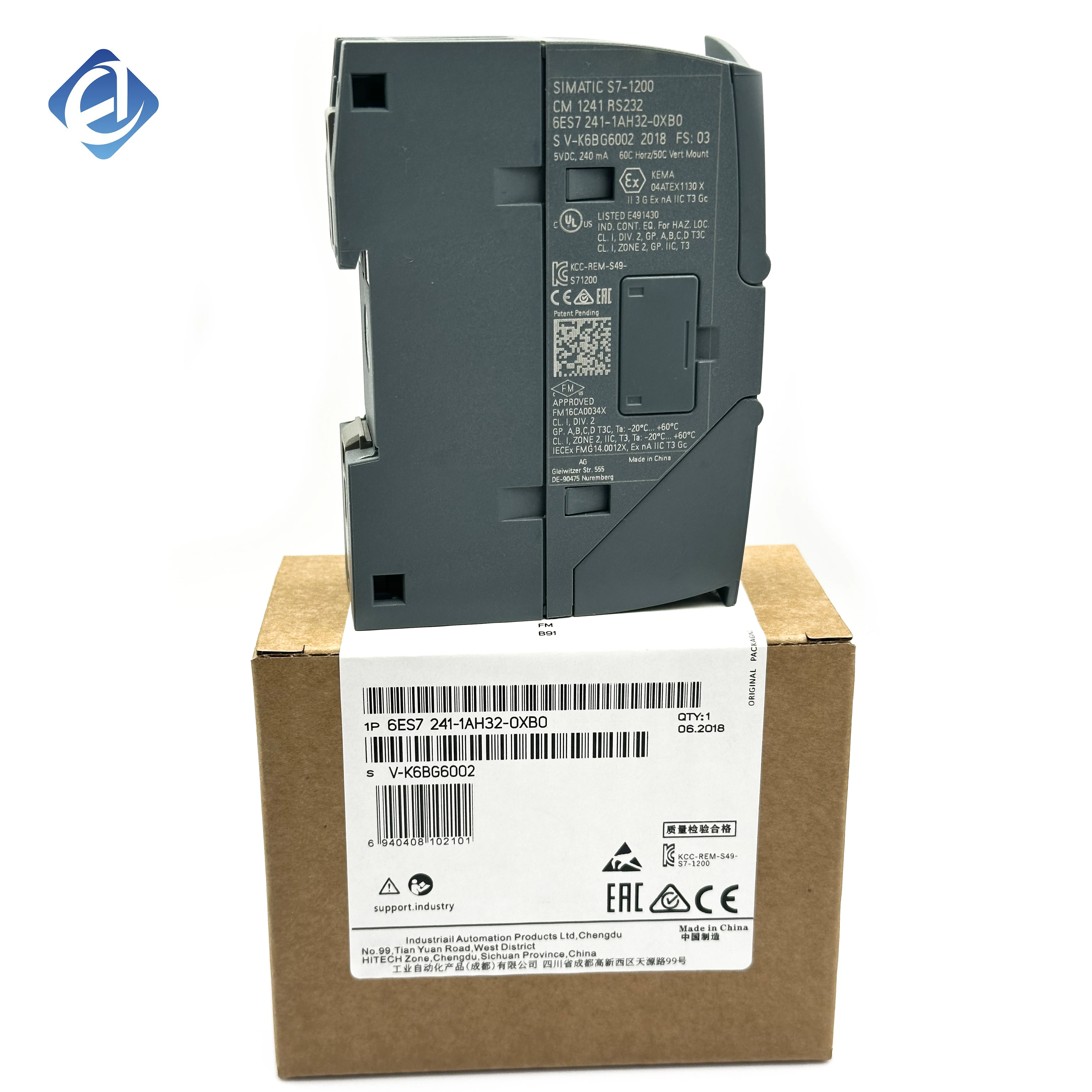 New Original 6ES7 241-1AH32-0XB0 PLC CPU Module for Industrial Control Stock in Warehouse