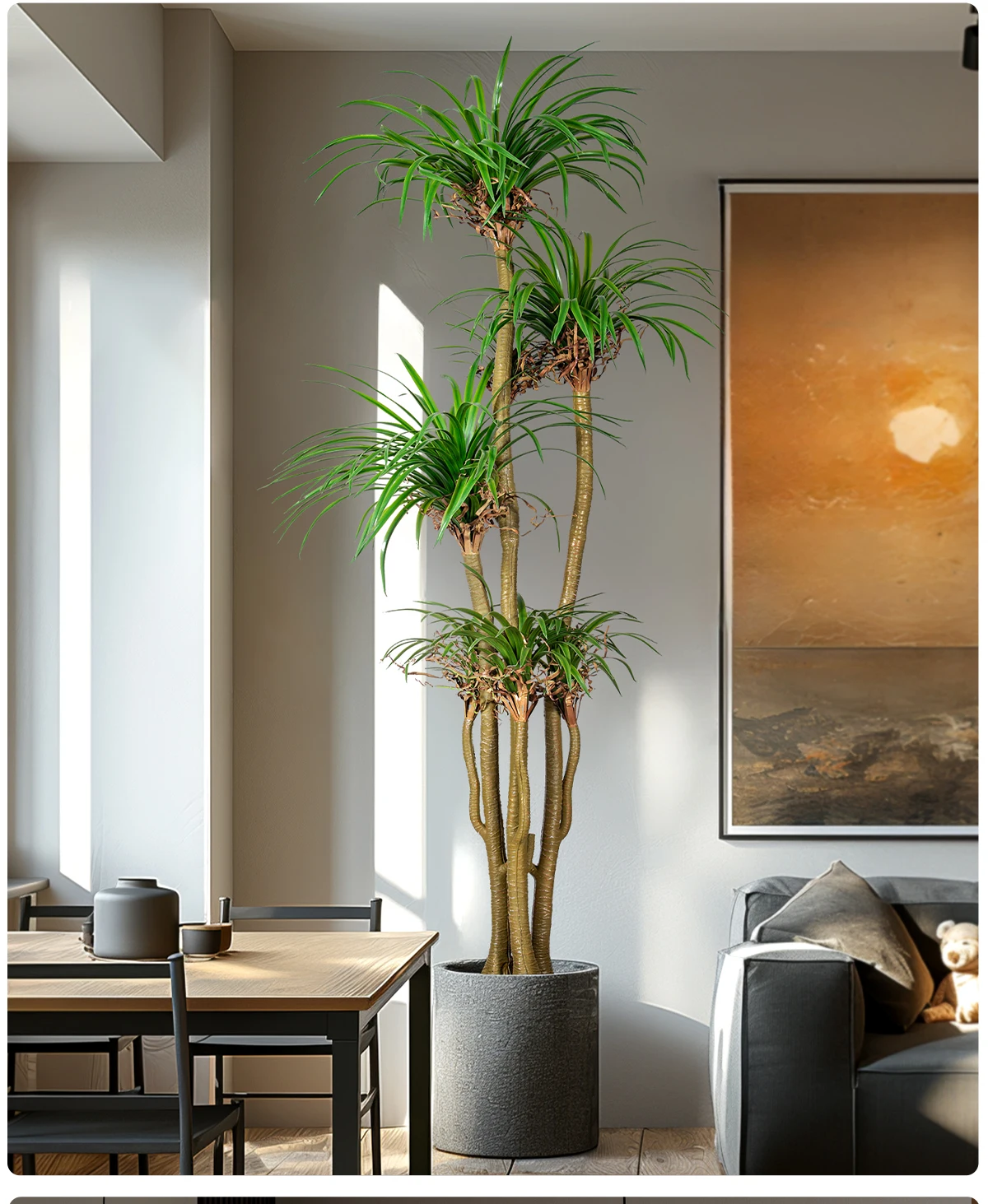 outdoor home tree simulated plastic pot greenery decorations-16