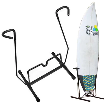 Metal Vertical Surfboard Display Rack - Durable Retail Stand for