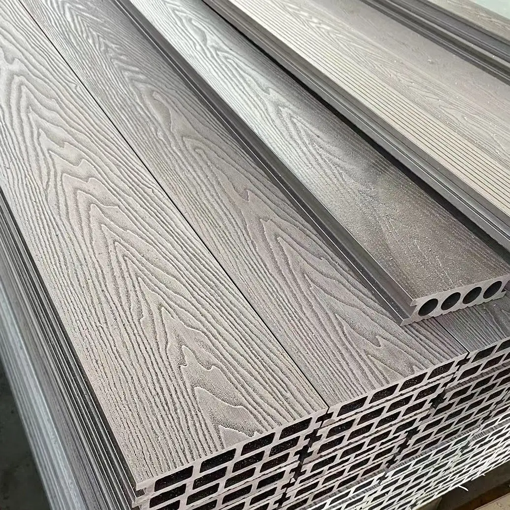 Wholesale 3d Embossed Wpc Swimming Pool Decking Flooring Eco-Friendly Wood Plastic Composite Pvc Decking Outdoor