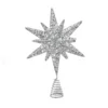 Silver starburst tree topper