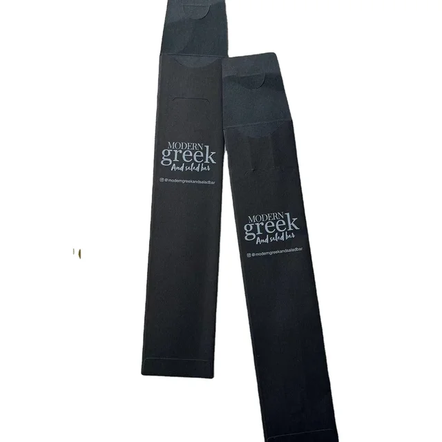 black customized paper sleeve