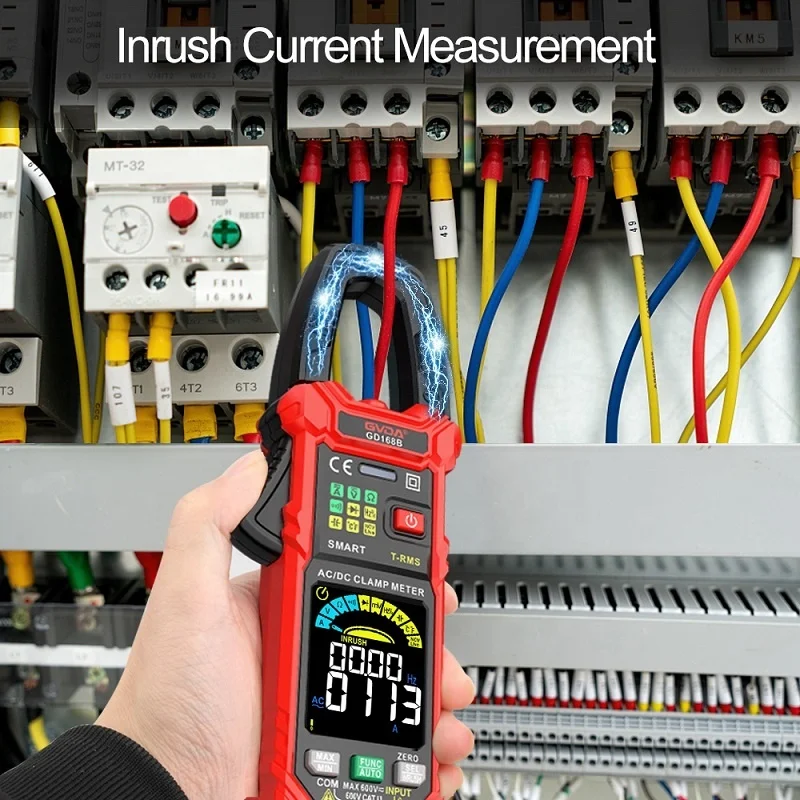 GVDA Digital Clamp Meter AC/DC True MS Multimeter Anto-Ranging Tester Current Clamp Digital Ammeter Clamp Meter