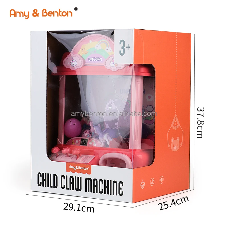Unicorn Claw Toy Grabber Mini Arcade Machine With Lights & Sounds ...