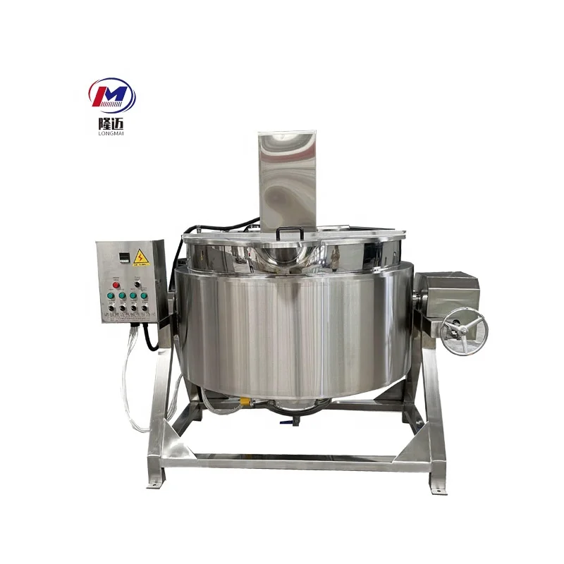 100L-1000L Steam Jacketed Cooking Kettle Mixer Stainless Steel