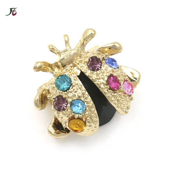 BROCHE COCCNELLE EMAL, RUBS ET DAMANTS | Chrste's | Brooch, Gold