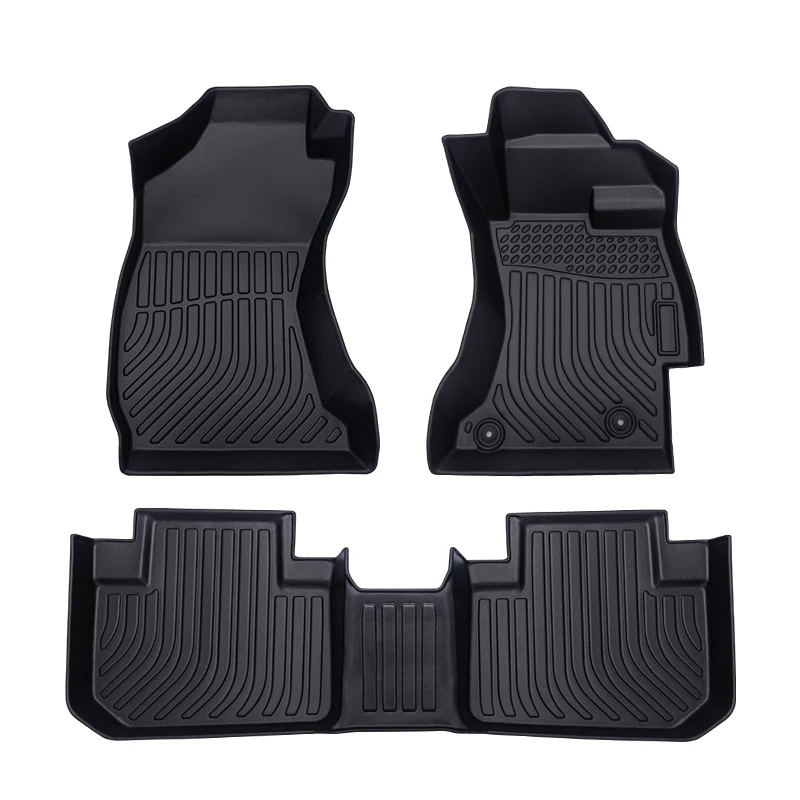 Right Hand Drive All Weather Protection TPE Material 3D Car Floor Mats Trunk Mats Cargo Liner for Subaru Forester 2013-2018