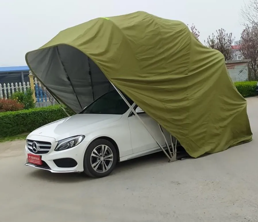 Multi-Purpose Sunshine Automatic Foldable Garage Canopy Suitable for Most Private Cars