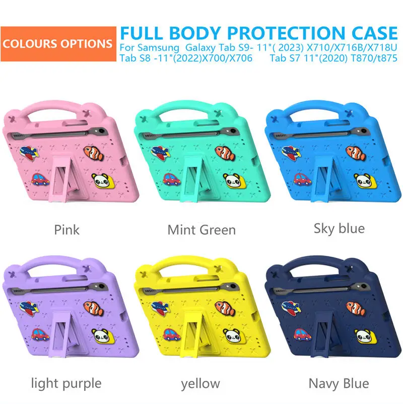 product new design luxury eva shockproof case for samsung galaxy tab s9 tablet case eva protection kids case  for ipad air 13 2024 cover-8