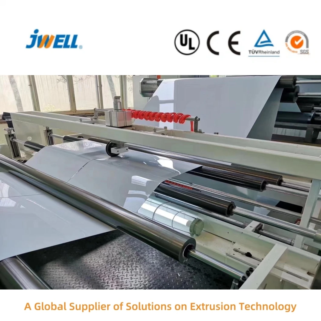 Jwell Clear Transparent Thermoforming Plastic PVC PET APET PETG PLA PP ABS Film Sheet Extrusion Lines for Food Packaging Sheet