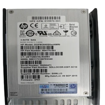 HPE HP 3PAR 3.84TB SAS SSD Disco Rigido 810870-001 804170-001 810773 - Foto 5