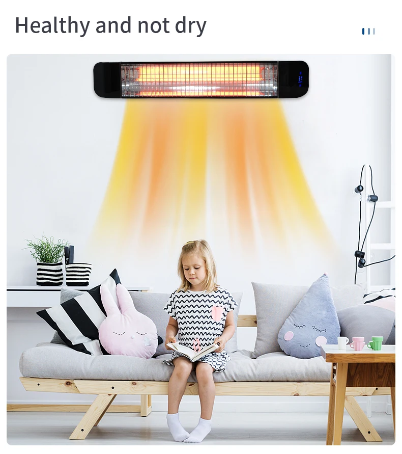 Mounted Ceiling Heater, Wall, 2000 W, Metal - detail 12