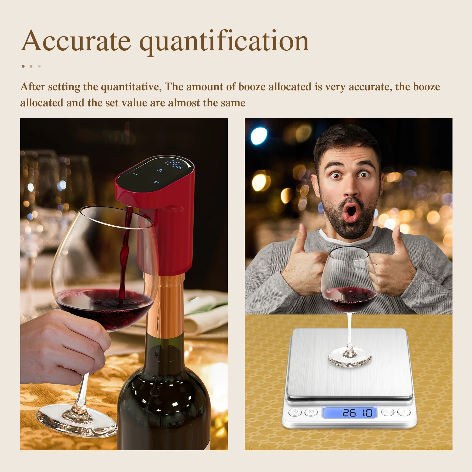 Cordless Wireless Bucket Cold Automatic Beer Shot Wine Liquor Dispenser for Home or Outdoor