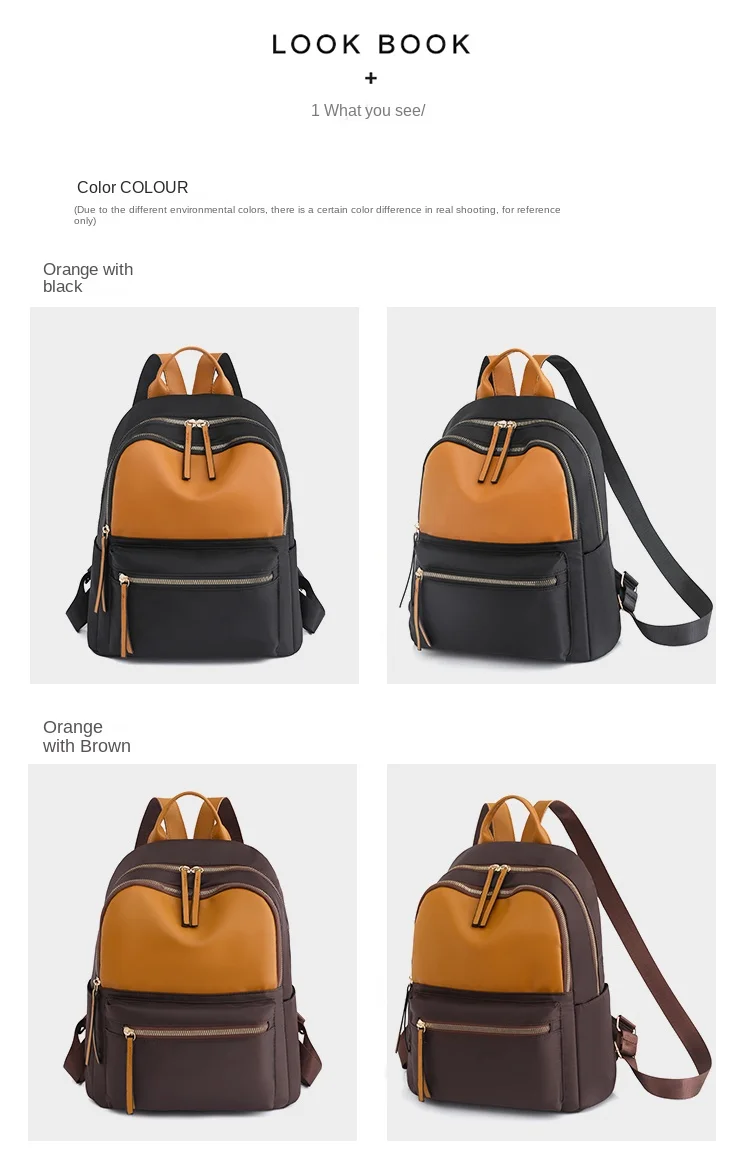 Wholesale Large Capacity simple custom logo lightweight travel backpack custom wholesale casual women's backpacks