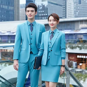 Cheap Wholesale Fashion Multiple Colors Formal Business Men And Women Suits