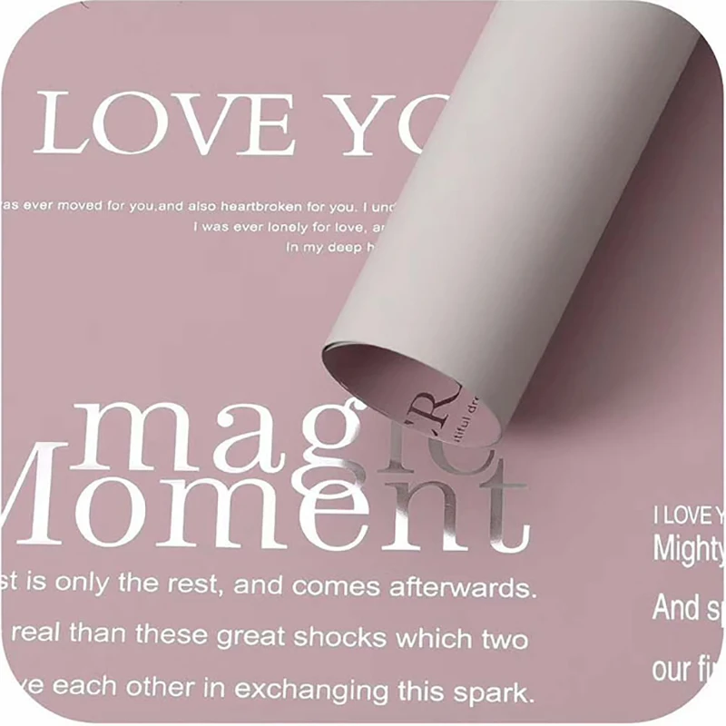 I Love You Three Thousand Times - Flower Wrapping Paper –