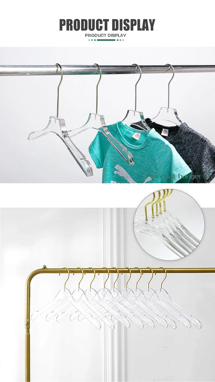 Acrylic Coat Hanger Factory Nonslip Clear Crystal Hanger Acrylic Acrylic Hangers For Clothes