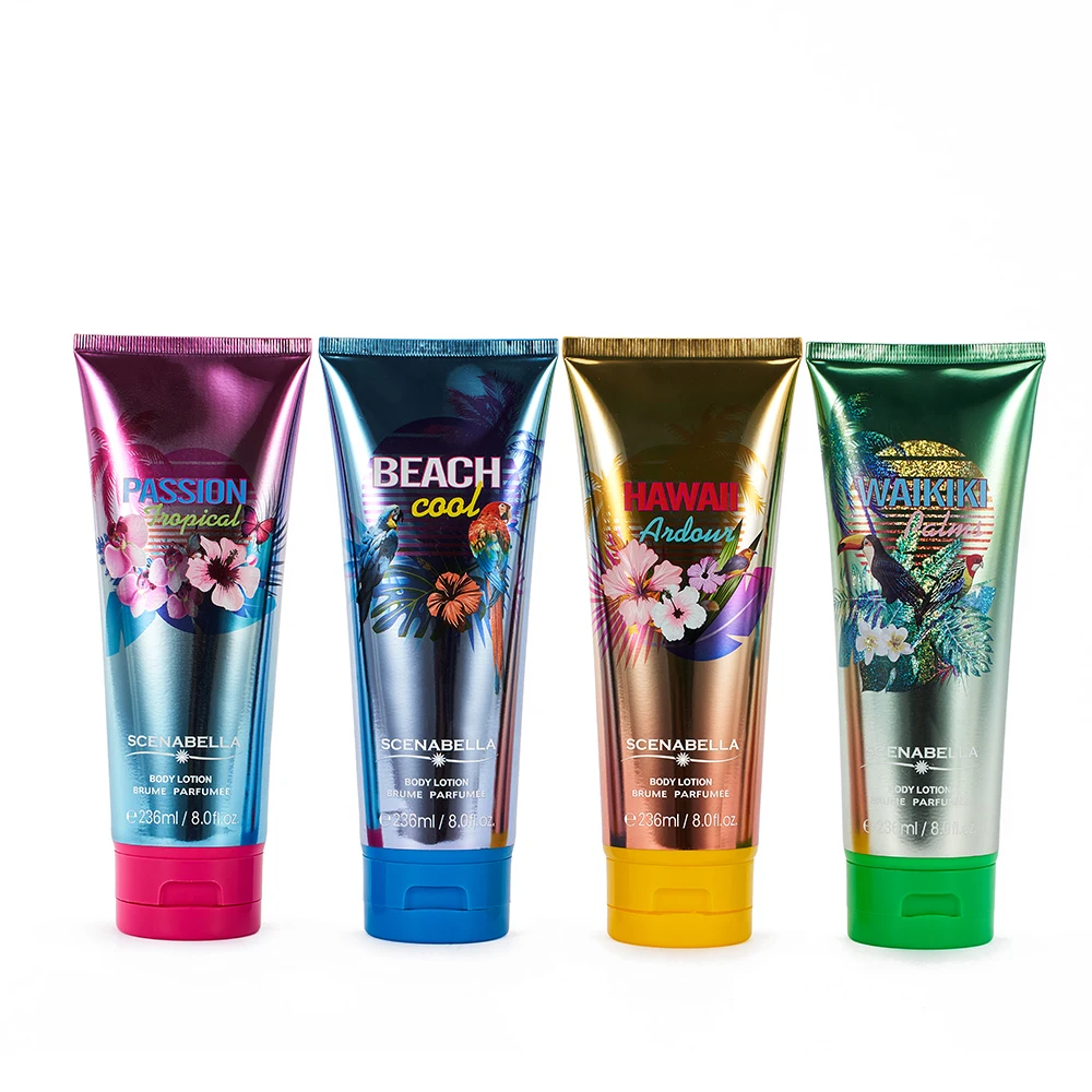 Private Label 236ml Bulk Lightening Body Lotion Moisturizing Private Label Organic Blossom Body Cream for Black Skin