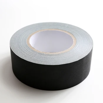 Decorative colorful professional premium grade rubber adhesive 30 yard 2 pack custom black matte cloth gaffer stage gaffers tape