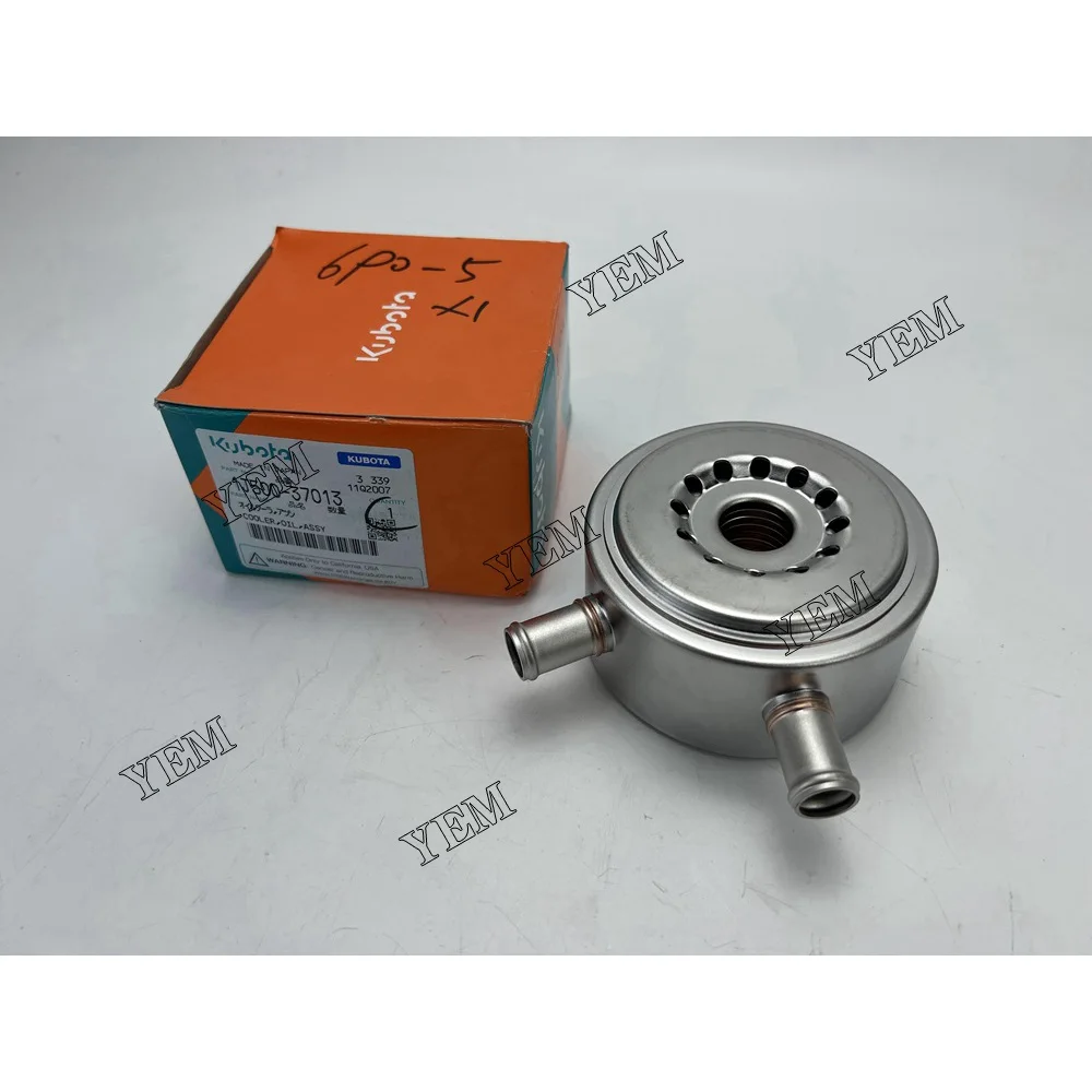 Oil Cooler 1J500-37013 for Kubota V3800 Engine 2