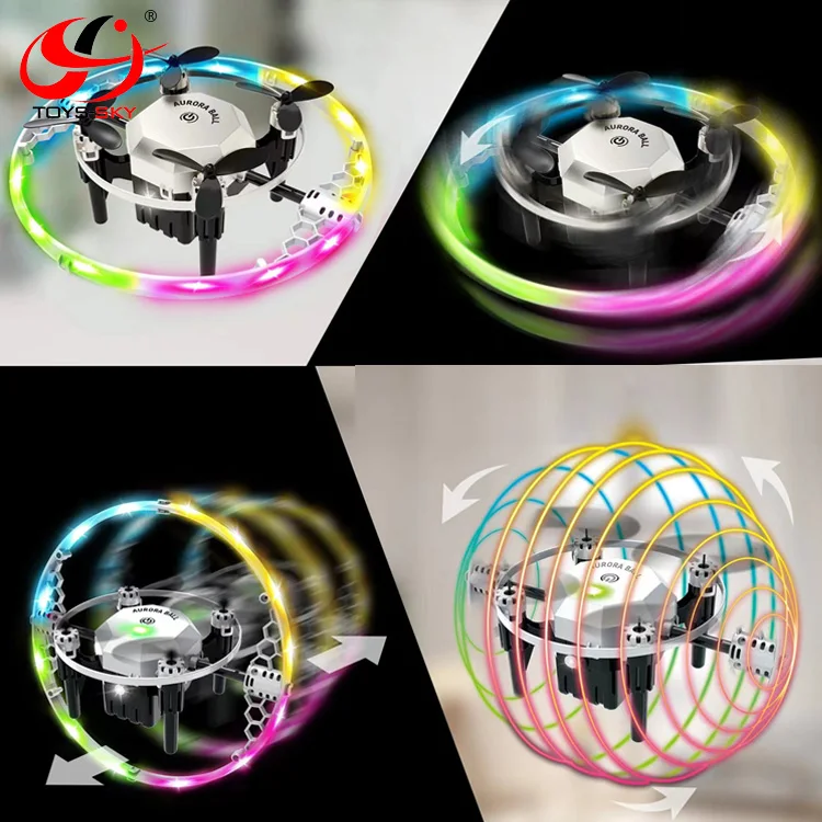 2.4GHz 4CH 6-Axis Gyro Headless Mode Mini RC Drones Cool Flash LED Lights Electric Remote Control Toys for Kids