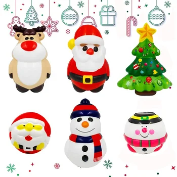 Manufacturer Custom Antistress Ball Gifts Promotional Christmas Toy Slow Rebound Squeeze Foam Stress Balls for Kids and Adults