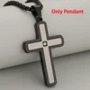 Pendentif argent noir